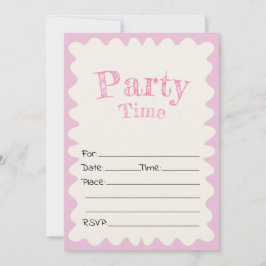 Preencha O Convite De Aniversário Do Vazio