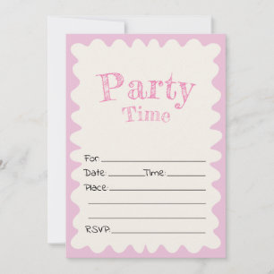 Preencha O Convite De Aniversário Do Vazio