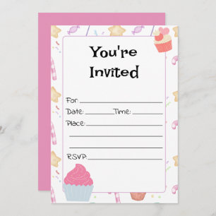 Preencha O Convite De Aniversário Do Vazio