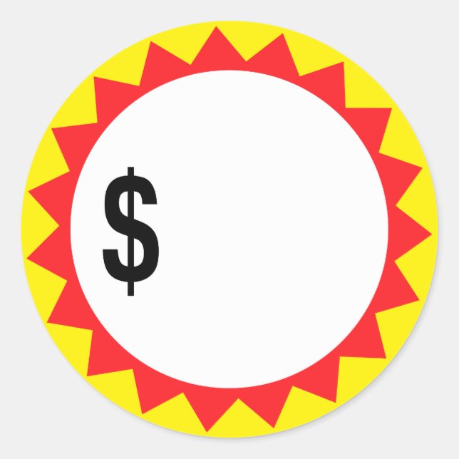 Preencha seus próprios adesivos de desconto de pre (Frente)