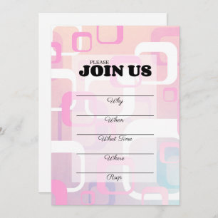 Preenchimento Retroativo Cor-De-Rosa No Convite Mu