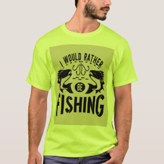 Preferencialmentes estão pescando camiseta masculi