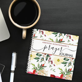 Pregador espiral do diário de orações de padrão da