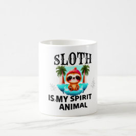 Preguiça é Meu Animal Espiritual - Caneca de Café