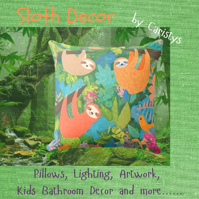 Preguiças Penduradas em Árvores Almofada (Criador carregado)