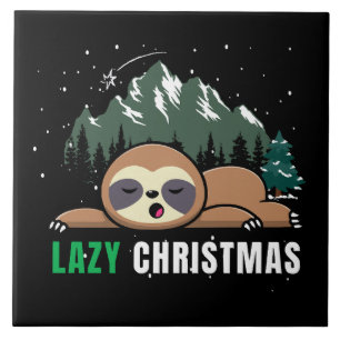 Preguiçoso Sloth de Natal Engraçado