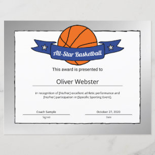 Prêmio de basquete de jogador de basquete All-Star