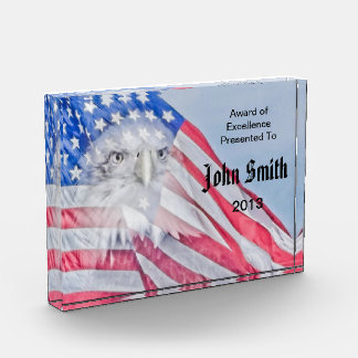 Prêmio de bloco acrílico para América ~ 5x7