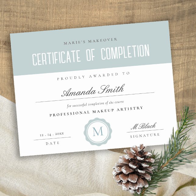 Prêmio de Certificado Mínimo de Conclusão Azul-Dus (Criador carregado)