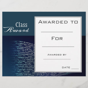 prêmio de classe e estudante de tecnologia