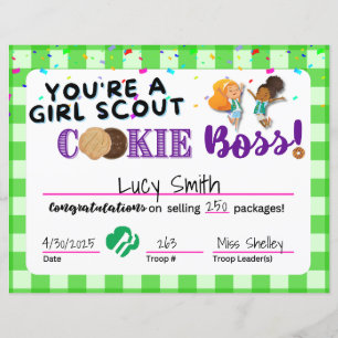 Prêmio de cookies de escoteiro