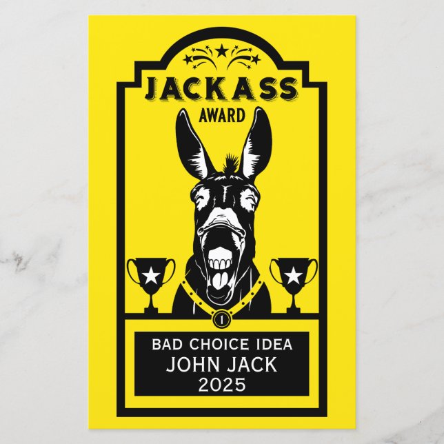 Prêmio de Jackass (Frente)