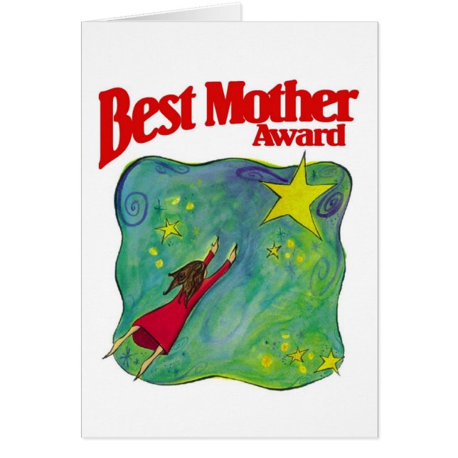Prêmio de Melhor Mãe Cartão do Dia das Mães (Frente)