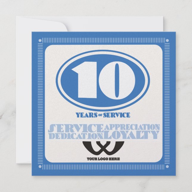 Prêmio de serviço de 10 anos de funcionário de cor (Frente)