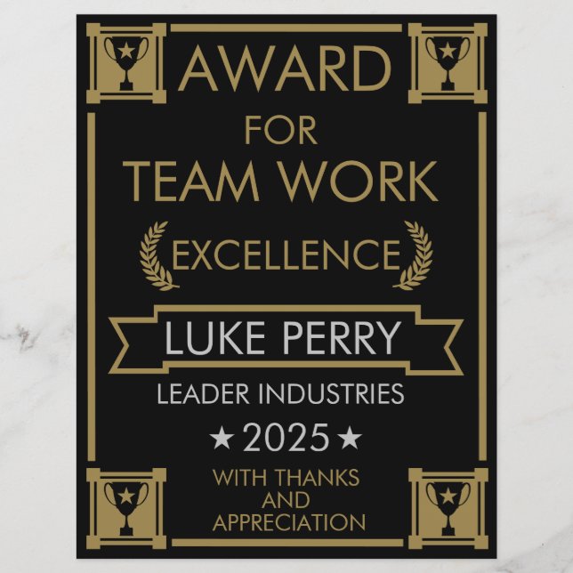 Prêmio do Funcionarios corporativo (Frente)