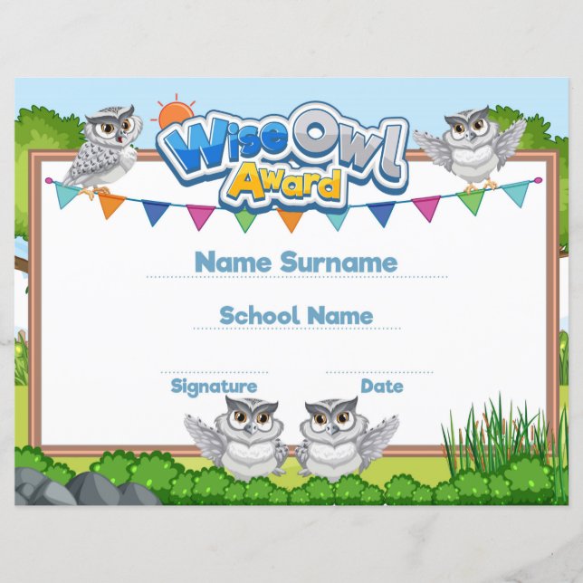 Prêmio Wise Owl (Frente)