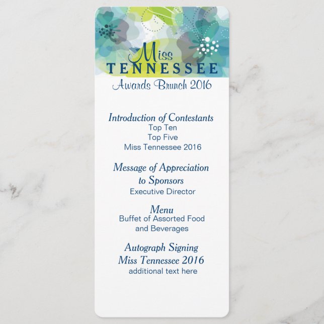 Prêmios Floral Personalizados do Programa Brunch - (Frente)