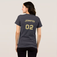 Premium Soft Player Name Jersey Number Womens