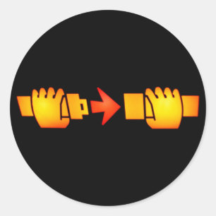 Prenda etiquetas redondas do sinal do cinto de