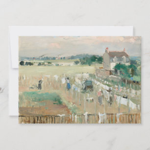 Prendendo a roupa para secar   Berthe Morisot
