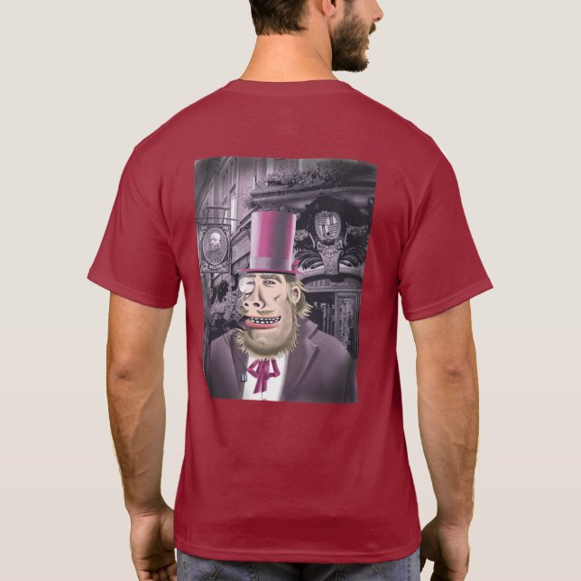 Prendendo com a camiseta de maroon das mulheres Hy (Verso)