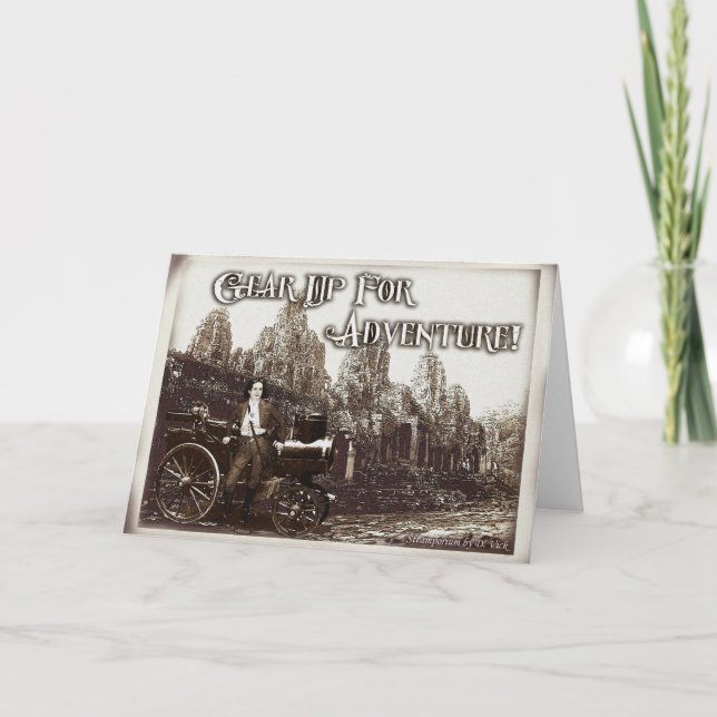 Preparar Para Cartão De Saudação De Aventura (Frente)