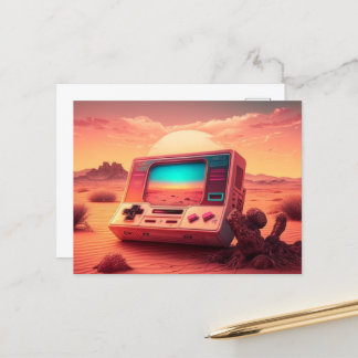 Prepare-se para se divertir com um cartão postal d