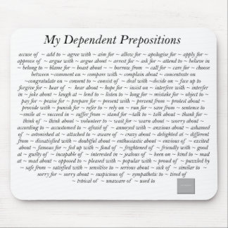 Preposições dependentes Mousepad