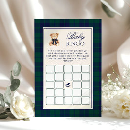 Preppy Baby v Bingo Teddy Bear Navy Plaid game