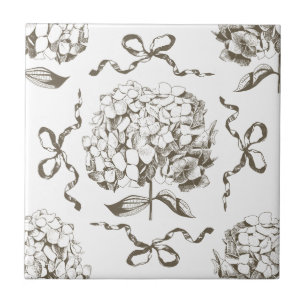 Preppy Hydrangea Arco Beige Sem Olhos Padrão