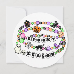Preppy Spooky Season Halloween Friendship Bracelet