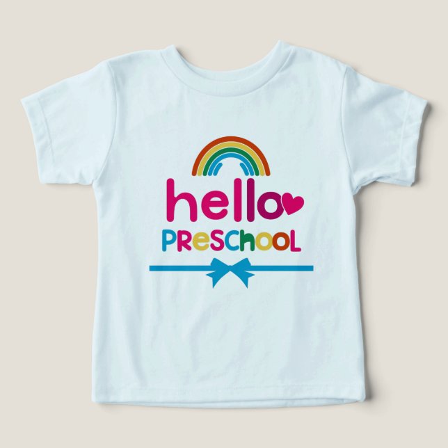 Preschool T-shirt - First Day Preschool T-shirts  (Design frontal)
