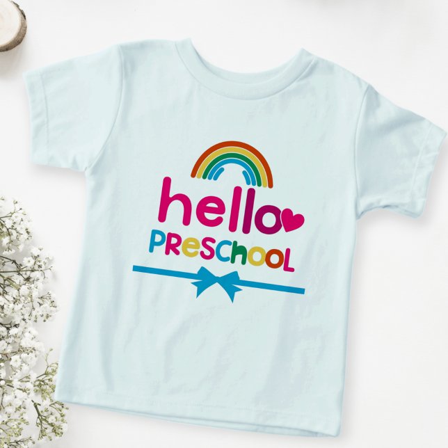 Preschool T-shirt - First Day Preschool T-shirts  (Criador carregado)