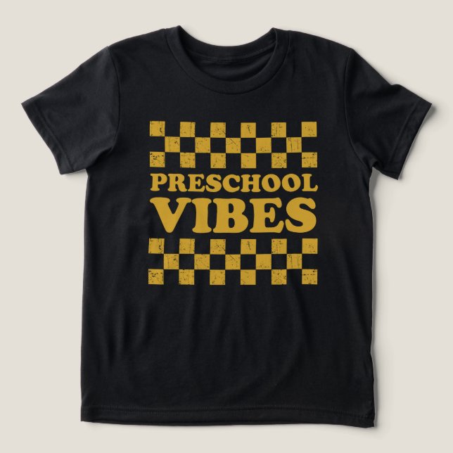 Preschool Vibes Primeiro Dia da Escola (Design frontal)