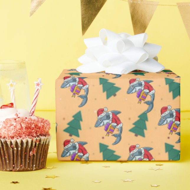 Presente #25 Papel De Embalagem Náutica Em Haven "Grande Ta (Festa de aniversário)