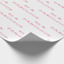 50 e Fabuloso papel de enrolamento de texto rosa d