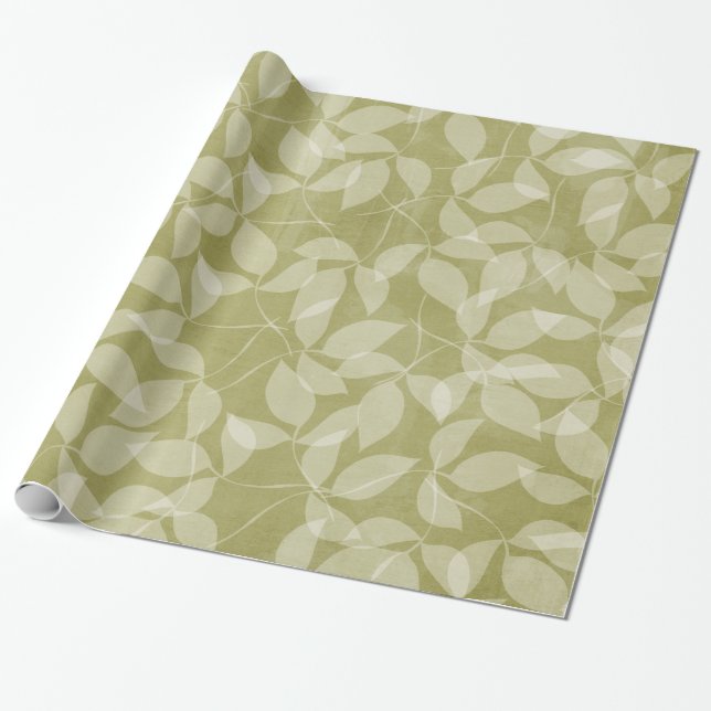 Presente A árvore verde da folha sae do papel de (Desenrolado)