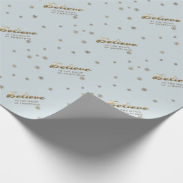 Presente Acredite. Papel de empacotamento de presentes de n