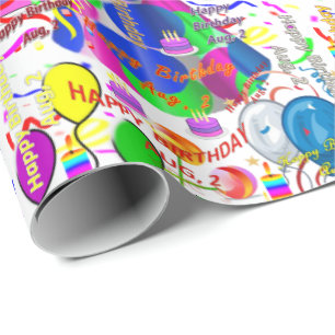 Presente Agosto, 2 Aniversário, Papel de Embraiagem