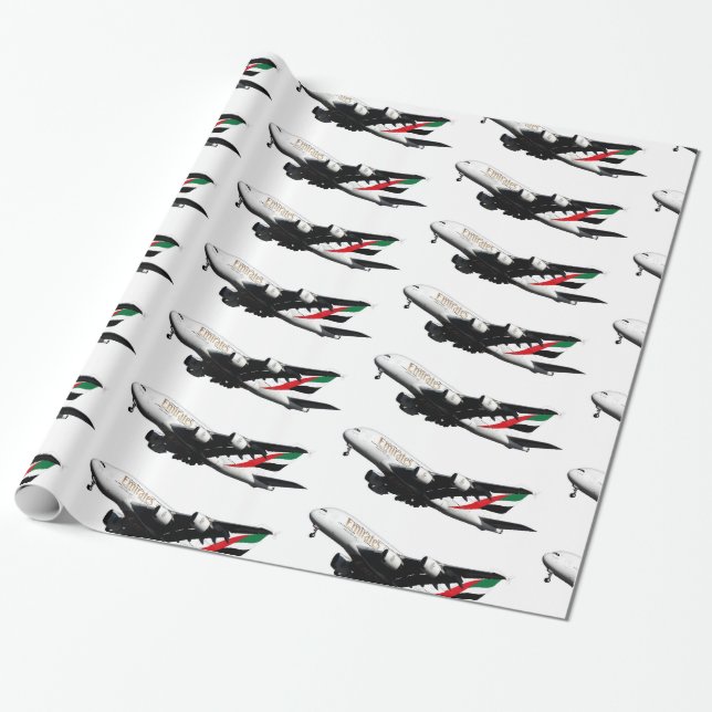 Presente Airbus A380-800 imagens para papel de embalagem br (Desenrolado)
