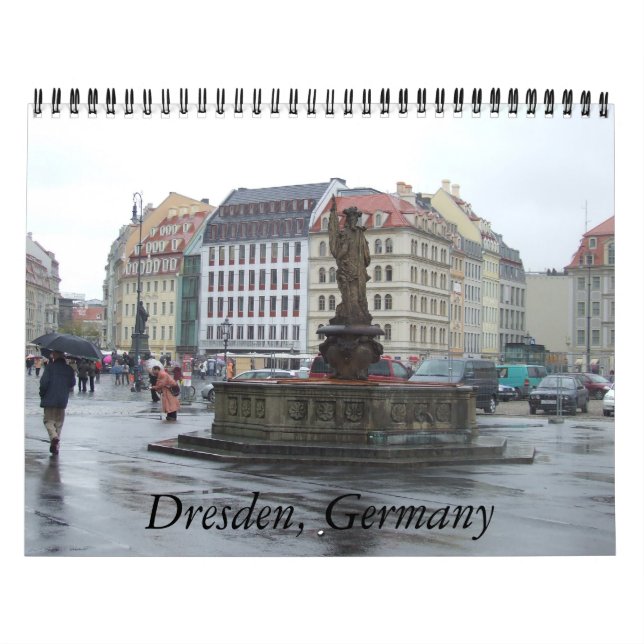 Presente alemão do calendário de Dresden Alemanha (Capa)
