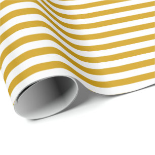 Presente Amarelo de mostarda  Papel branco para enrolamento