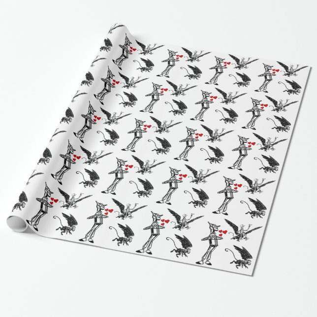 Presente Amor de papel de mágico de Oz do homem da lata do (Desenrolado)