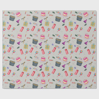 Presente Aniversário Apertando velas de bolo de papel doces