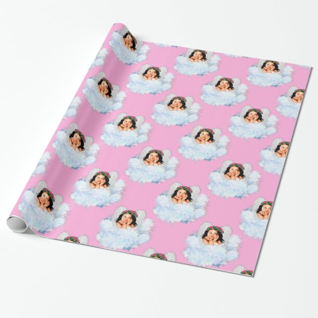 Presente Anjo nas nuvens: PAPEL DE ENVOLVIMENTO DE 6 Lt-GIF (Desenrolado)