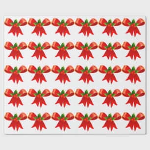 Presente Arco Vermelho com Papel de Mola Holly White