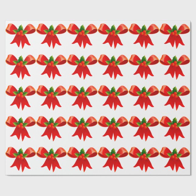 Presente Arco Vermelho com Papel de Mola Holly White (Aberto)