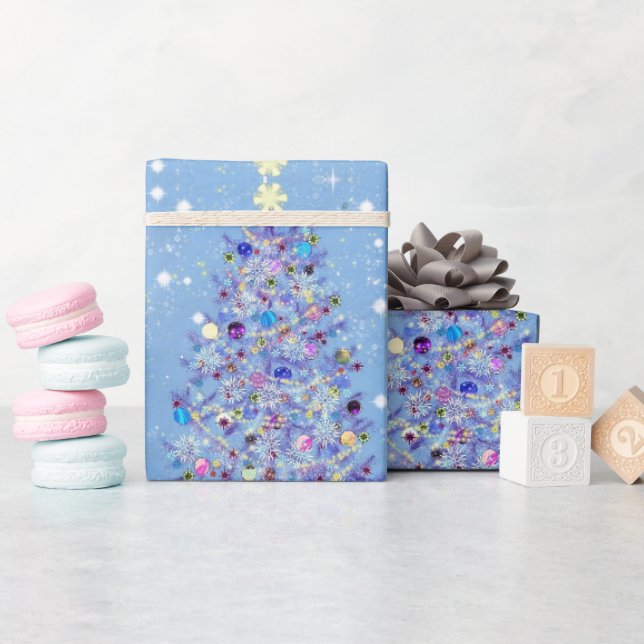 Presente Árvore de Natal de Papel de Envolvimento para Pres (Chá de bebê)