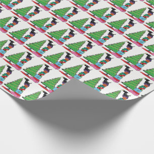 Presente Árvore de Natal e papel de envolvimento de Terrie