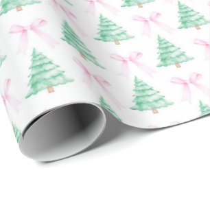 Presente Árvores de Natal de Aquarela Papel de Moldagem de